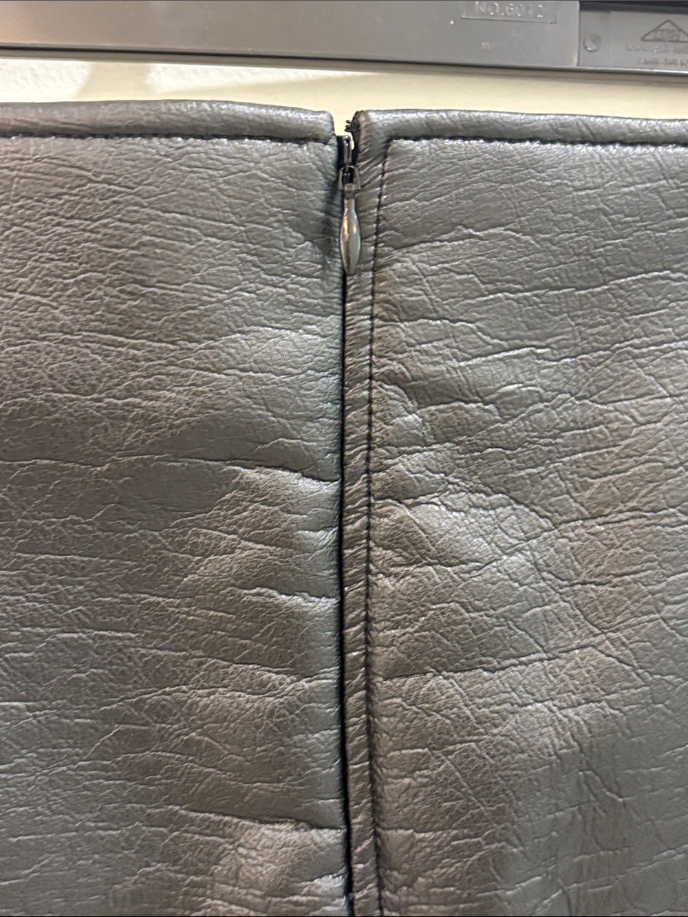 Tuckernuck Black Faux-Leather A-Line Mini Skirt - Picture 6 of 6